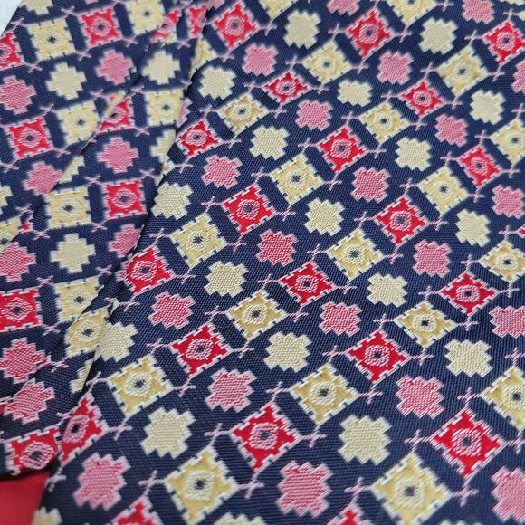 Vintage 70s WEMLON by Wembley Geometric Retro Wide Kipper Polyester Neck Tie - Picture 6 of 8